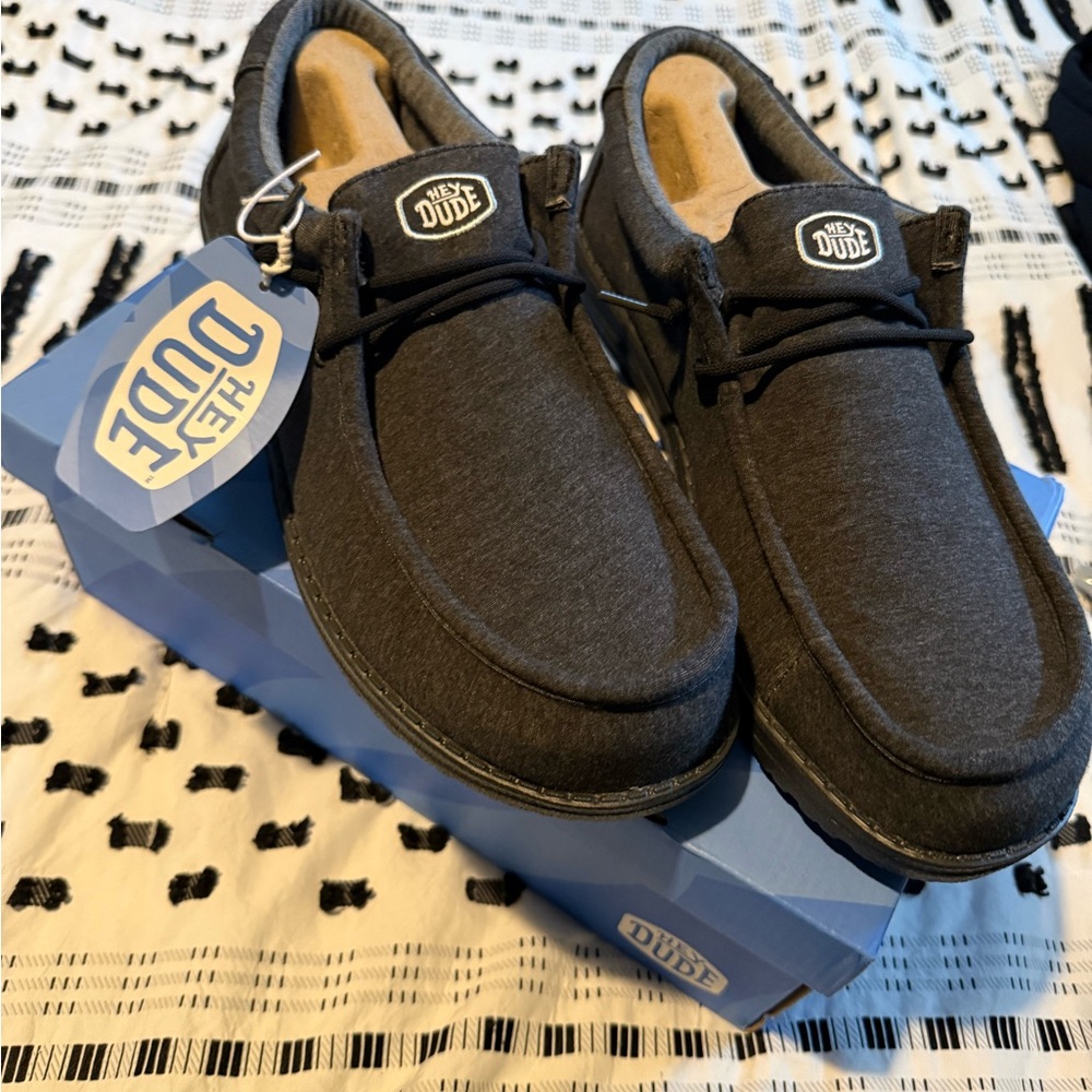Hey Dude Men’s Slip-On Loafers in Charcoal Gray